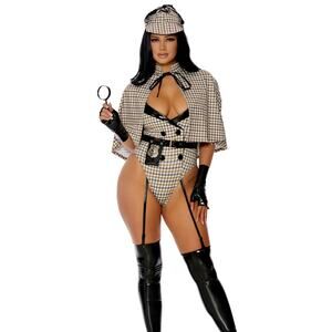 NEW Forplay Check the Receipts Sherlock Holmes Sexy Costume Size Medium Large